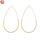 Сердечный дизайн 20 шт. 40*68 мм ювелирные аксессуарыDIY Изготовлениеформа каплипокрытие из настоящего золотаручная работаподвескифурнитура для серег