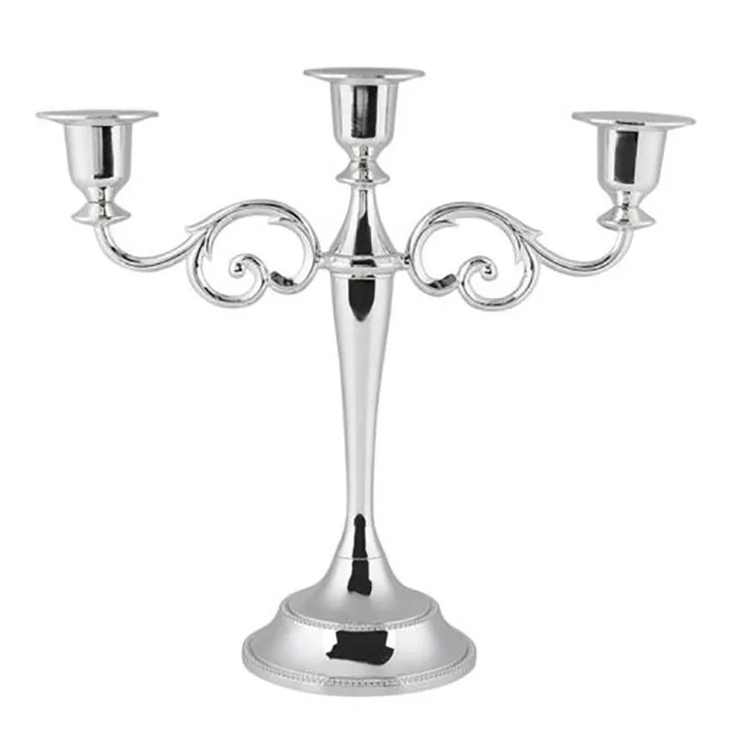 

Table Candlesticks Metal Candelabra Candle Holder Candle Stand for Wedding Dining Table Christmas Party Home Decoration