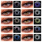 Цветные контактные линзы по рецепту каждого года, цветные контакты ed, контакты для глаз, 3 тона, контактные линзы для глаз, косметические линзы для близорукости