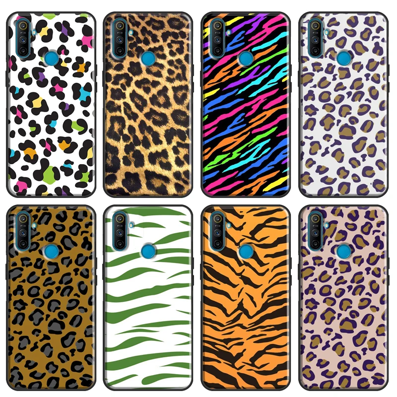 Cyan Giraffe Leopard Zebra MAD PRINTS Soft For OPPO Realme 7 Pro 6 X7 X50 C11 C3 GT Case For OnePlus Nord 8T 7T 8 Pro Phone Case