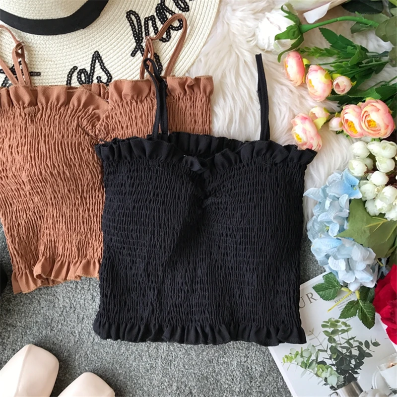 Топ GLAUKE женский летний базовый укороченный топ модная уличная одежда 2020 крутые