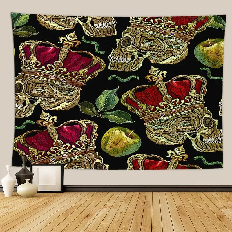 Панк пистолет гобелен розовая Цветочная стена навесной домашний Декор настенный