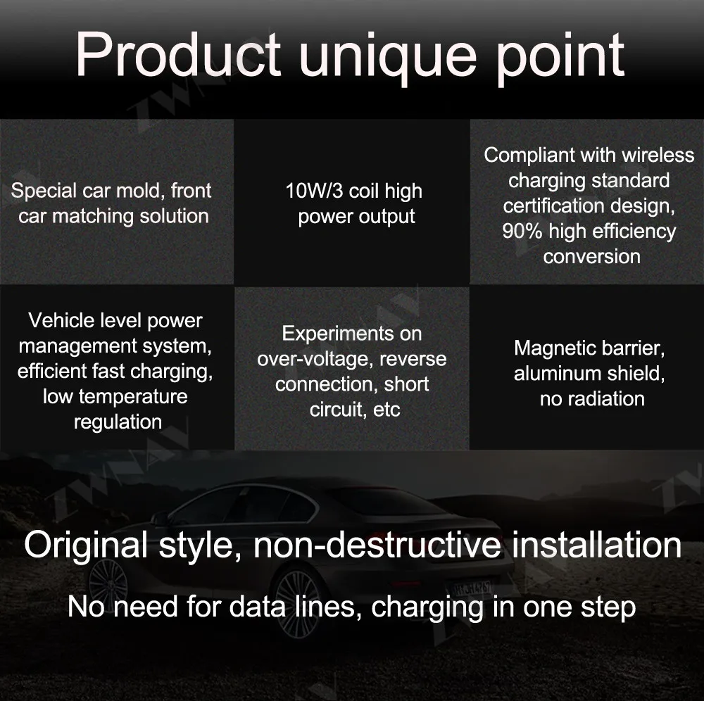 QI car infrared fast wireless charger For Trumpchi GS4 2015 2016 2017 Wireless Charging Car Phone Holder for iphone/Samsung |