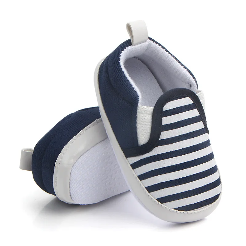 Striped Unisex Baby Shoes Spring Autumn Slip-on Infant Newborn Children's Casual for 0-18 Months |