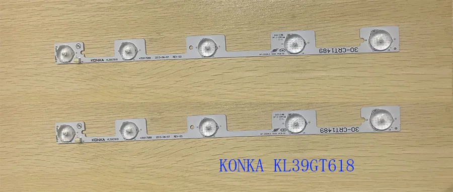 

Новая и оригинальная Светодиодная лента для подсветки Konka KL39GT618, коннектор 6 в, 5 шт./лот, 35017988, 35017990