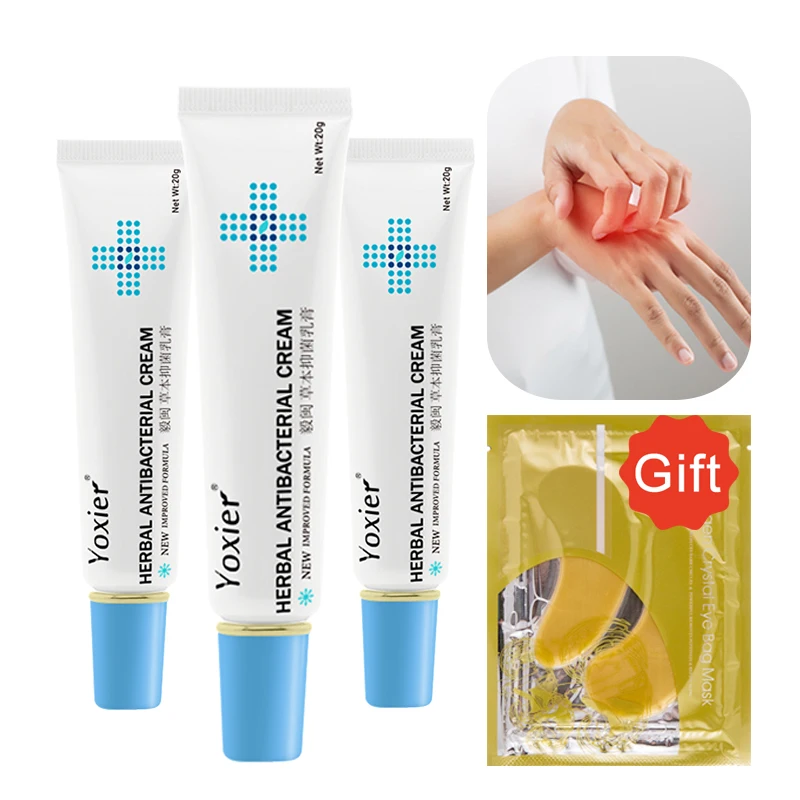 

3pcsHerbal Antibacterial Cream Antipruritic Psoriasis Dermatitis Eczema Relief Antibacterial Natural Lithospermum Body Skin Care