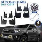 Для Isuzu d-max 2or4-WD RT50 RT85 2011  2019 автомобиля брызговик 4x крыло брызговиков Средства для укладки волос брызговик клапаном защита от брызг