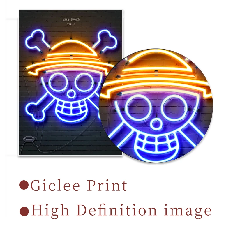 Модульное настенное искусство цельный холст картины Луффи принты ророноа постер