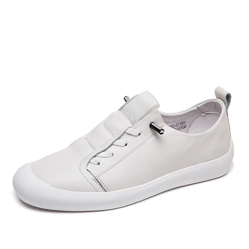 Marderee/Коллекция 2020 года маленькие белые туфли из натуральной кожи Мужская обувь