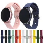 Ремешок силиконовый для Samsung Galaxy Watch 3 Active 2 Huawei GT 2E GT2 GT2E Pro Amazfit Pace BIP 46 мм, спортивный браслет, 20 мм 22 мм