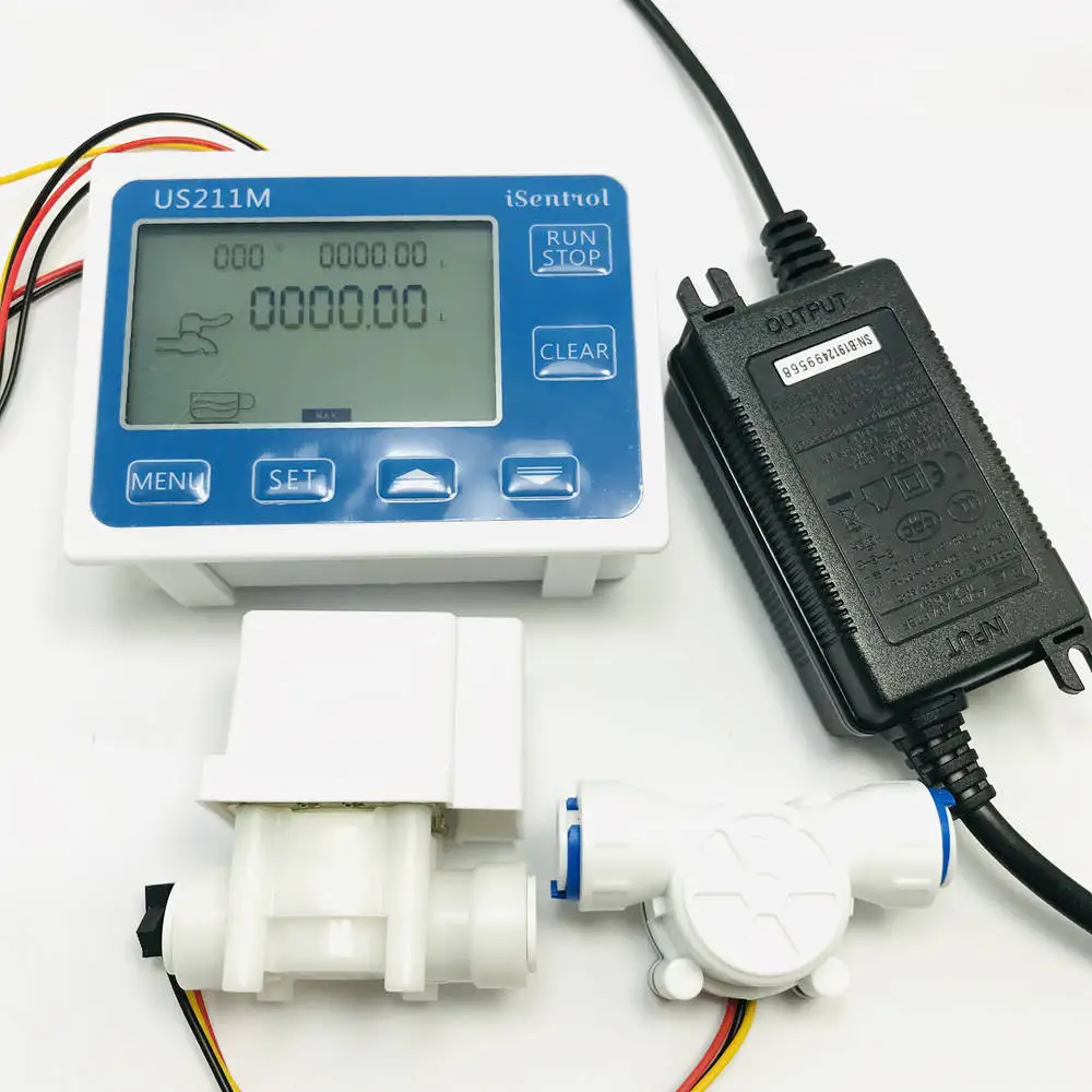 US211M дозировочный контроллер 24 В устройство для считывания потока с датчиком воды