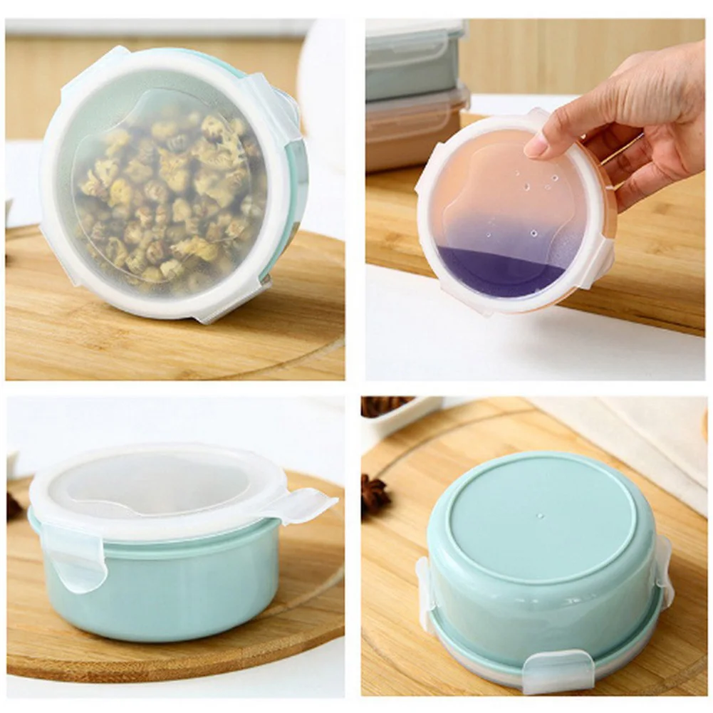 Arrival 280/380ml Portable Transparent Sealed Lunch Box Food Bento Storage Container Prevent leakage transparent seal bento box