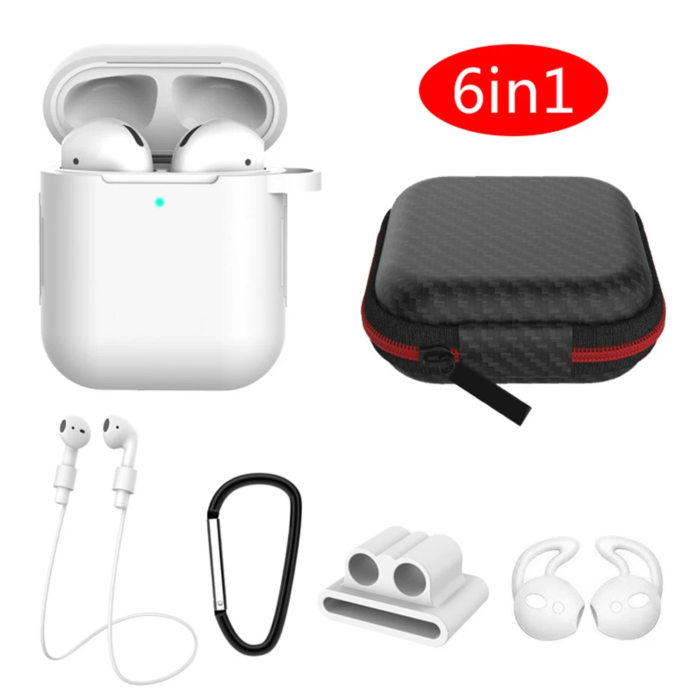 Набор чехлов для хранения 6 в 1 с Bluetooth Air Pods 2 универсальный лучший