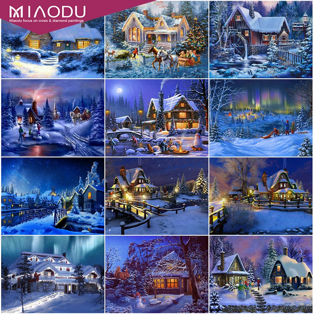 

Diamond Painting Landscape Full Square Diamond Embroidery Winter Cross Stitch Picture Rhinestones New Arrival Wall Art