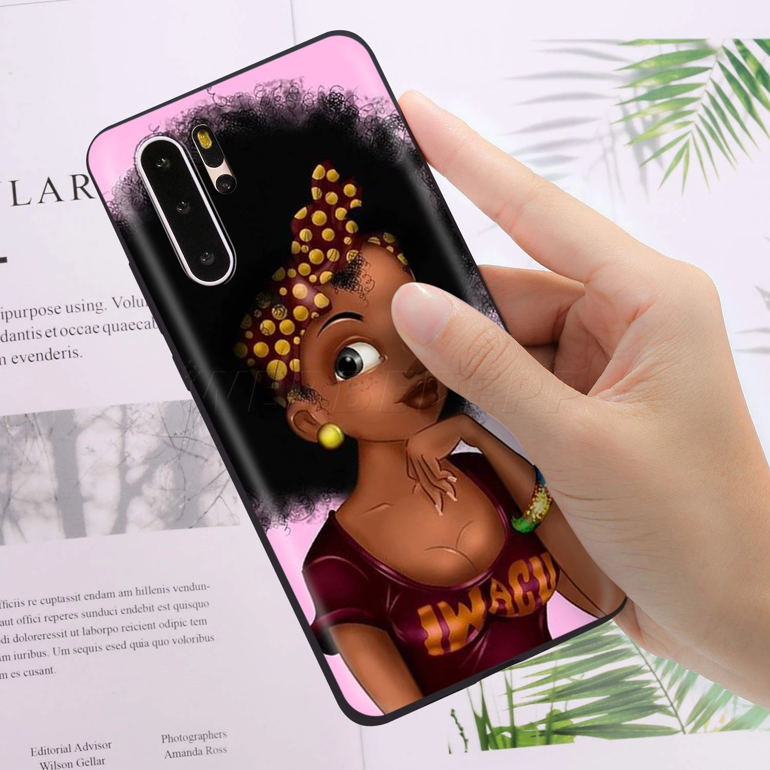 Webbedepp афро девочек художественный чехол для Huawei Mate 10 20 30 Nova 2i 2 3 3i 4 5i Y5 Y6 Y7 Y9 Pro Lite