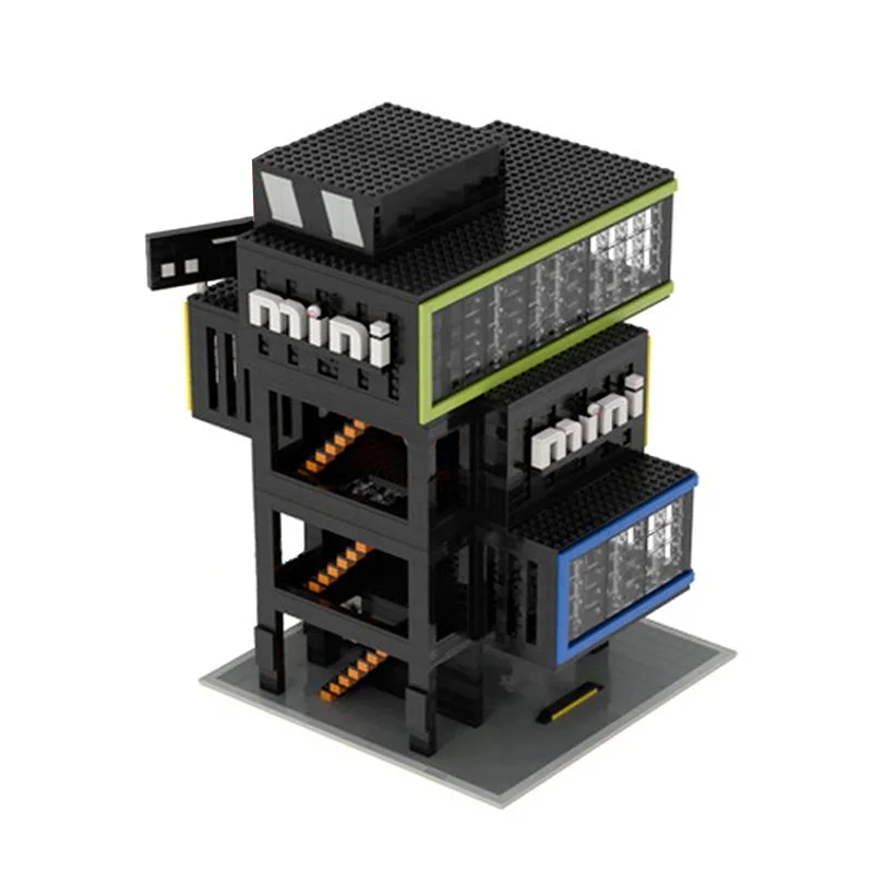 

Architecture Building Blocks high-tech Expert High-tech City Street Modular Houses Store Designer Bricks Kids