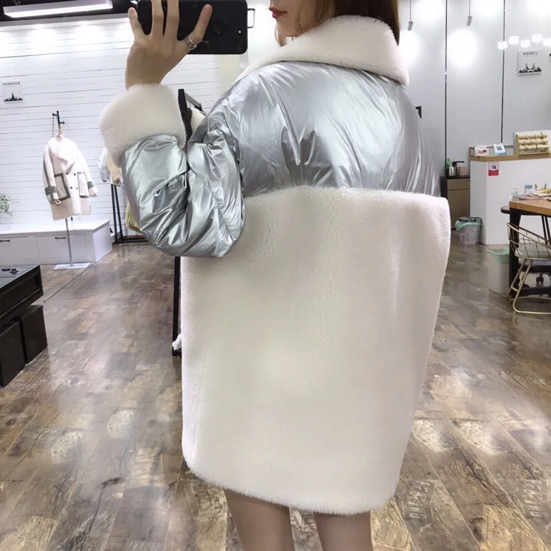 Abrigos mujer invierno, зимнее пальто для женщин, 90% белый пуховик из утиного пуха, пэтчворк, искусственный мех, настоящая цена, парка, плюс размер, одежда