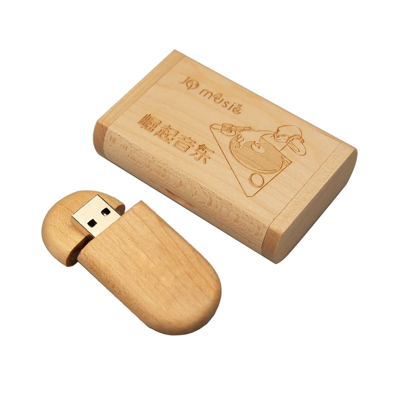 Индивидуальный Логотип бамбуковая деревянная овальная форма USB флэш-накопитель 4 ГБ 8 ГБ 16 ГБ 32 ГБ 64 ГБ USB 2,0 свадебные подарки(более 10 шт бесплатный логотип