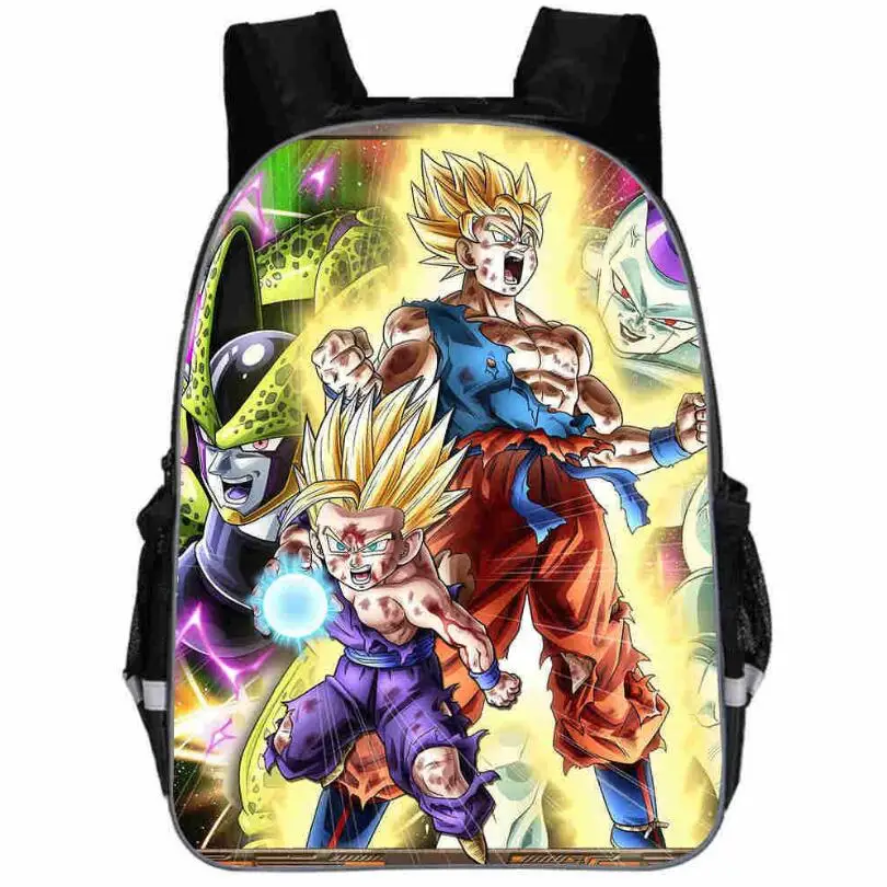 Популярные Супер рюкзаки Goku Z Vegeta для подростков школьные сумки книг 16 дюймов