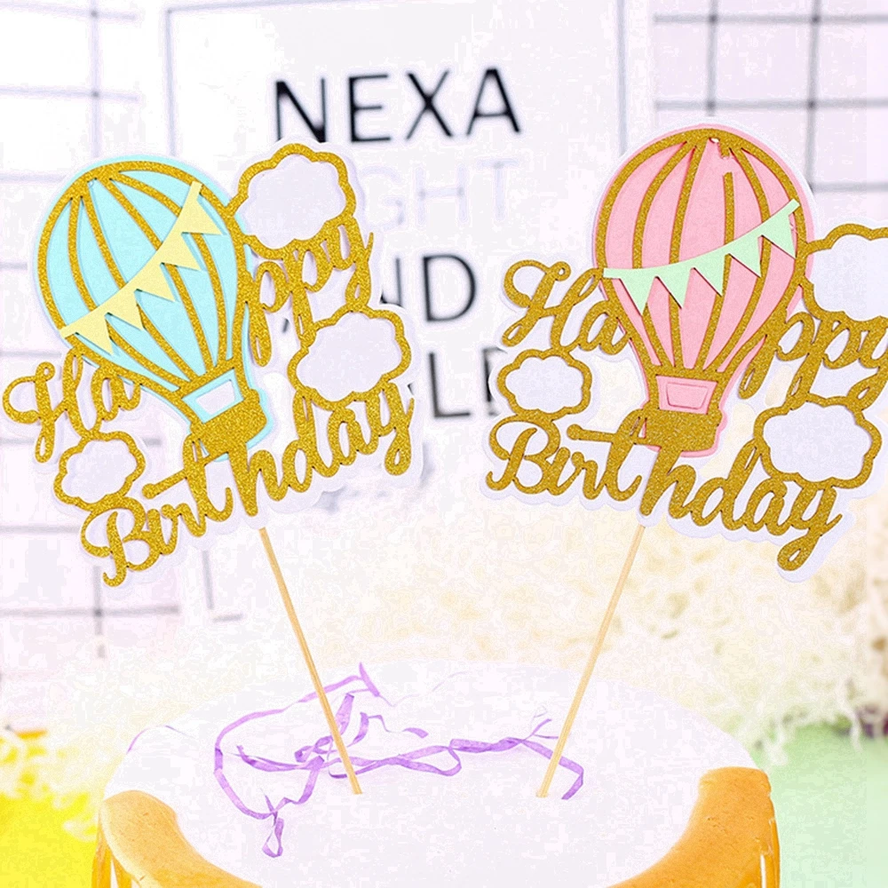 Топперы для торта воздушный шар радужное облако фотофлаги детей товары дня