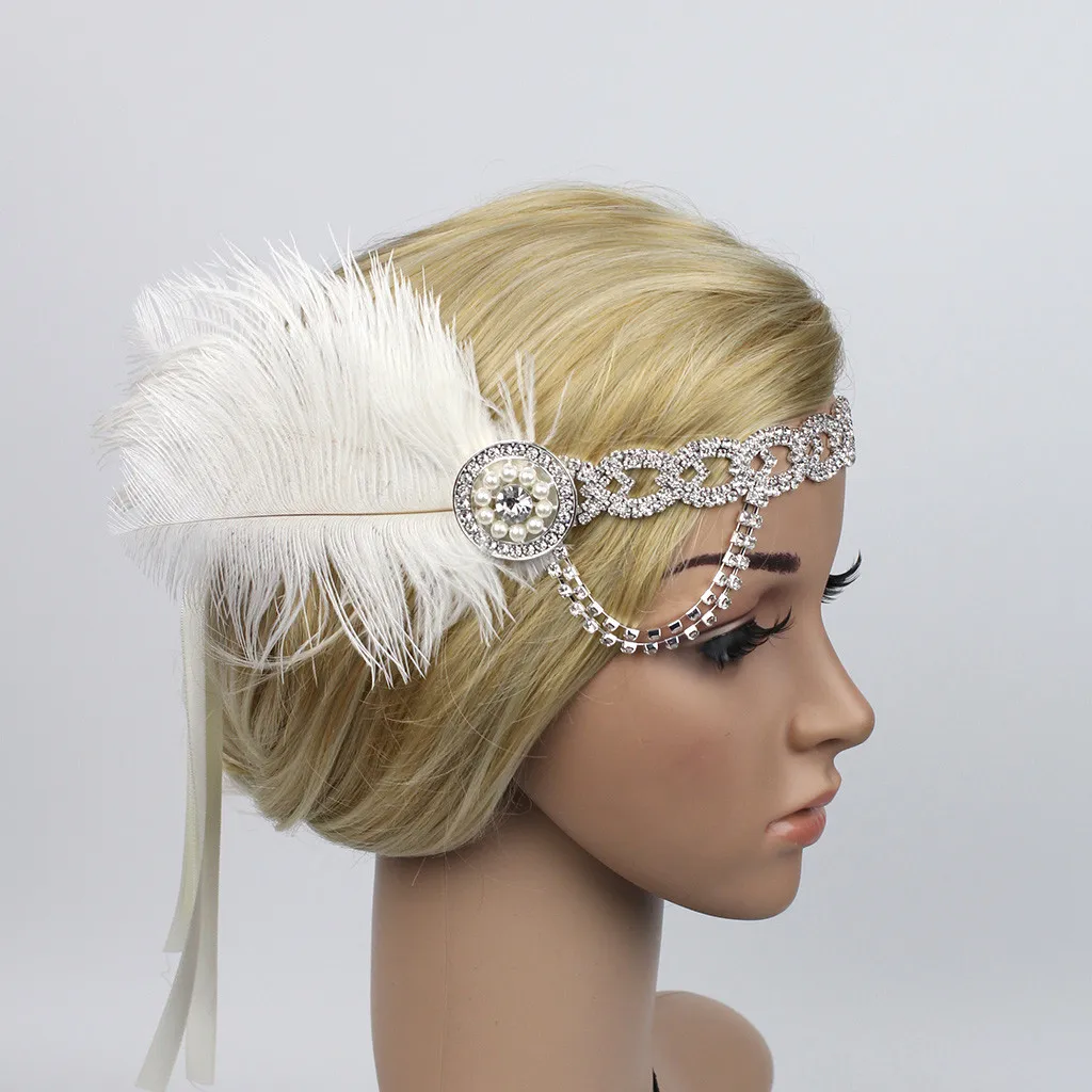 Женские головные уборы с перьями Вечерние Хлопушки оголовье полиэстер головной