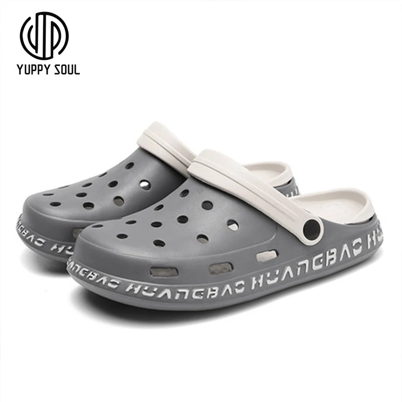 

Yuppy Soul Men Women Summer Garden Slipper Ventilation Hole Shoes Wear Resistant Antiskid Shoes 2020 New PVC Light Slipper