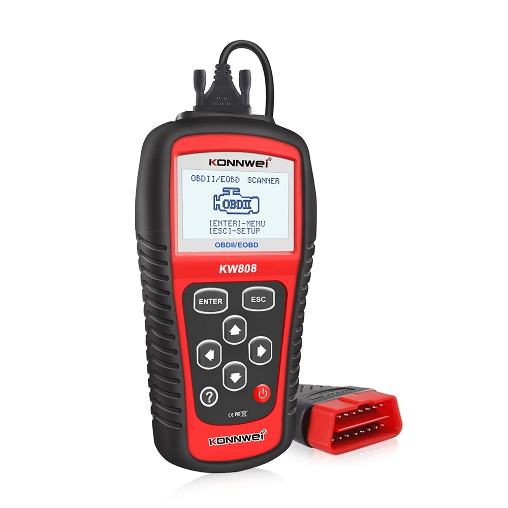 

KONNWEI KW808 OBD Car Scanner OBD2 Auto Automotive Diagnostic Scanner Tool Supports CAN J1850 Engine Fualt Code Reader