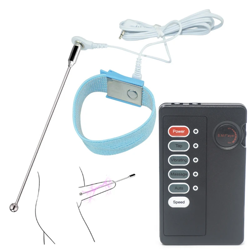 E Stim петух кольцо для секса пенис уретральные расширители катетер целомудрия