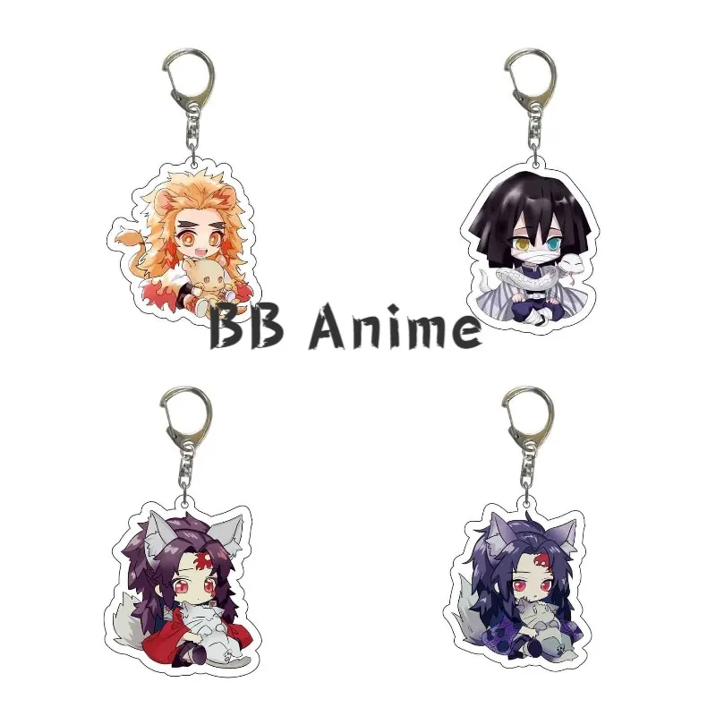 

Anime Demon Slayer Kimetsu no Yaiba Keychain Cute Acrylic Tanjirou Nezuko Kochou Shinobu Rengoku Kyoujurou Key Chain Jewelry