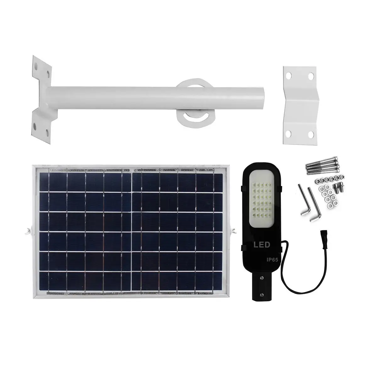 

LED Solar Light Street Lamps 15W 1200lm Super Bright Sensor Street Road Lamp Waterproof for Outdoor Garden Pathway