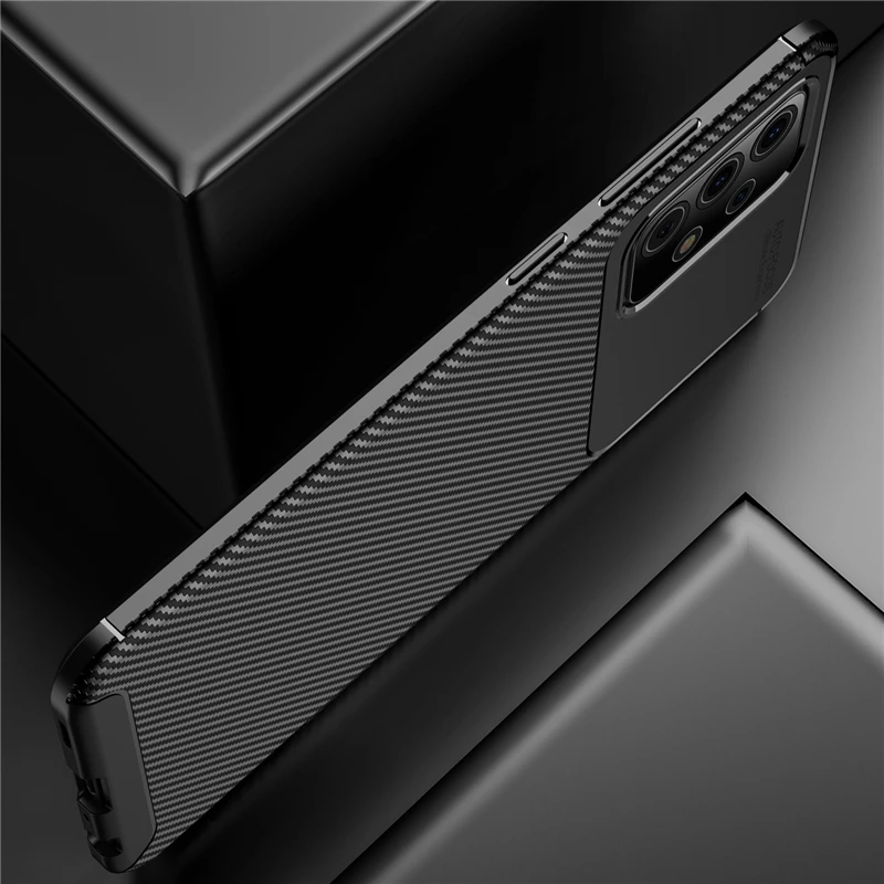KEYSION Phone Case for Samsung A52S A72 A73 A33 A53 A13 5G Carbon Fiber Texture Shockproof back Cover For Galaxy A12 A22 A82 A32
