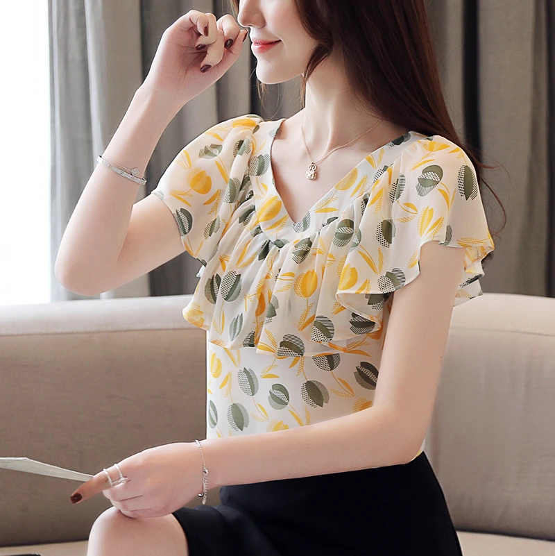 Blusas mujer de moda, женские топы, шорты, женские топы и блузки размера плюс, топы для женщин, одежда с оборками, одноцветные, с рукавами летучая мышь 0004