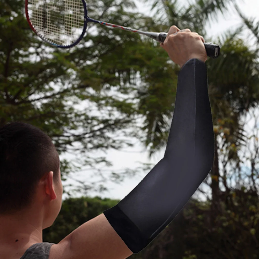 1 Double Arm Sleeve Bicycle Uv Protection Ice Silk Breathable Outdoor Sports Super Toughness Not Easy to Fall off | Спорт и
