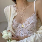 Бюстгальтер женский кружевной, на косточках, с чашками пуш-ап