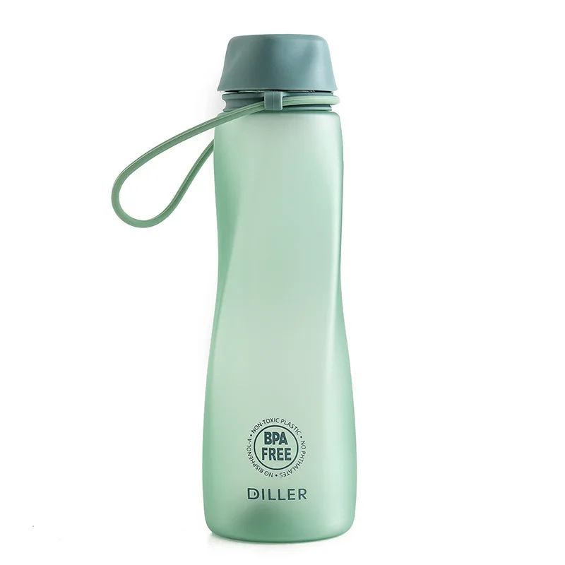 

Simple Twist Frosted Plastic Cup Female Student Leakproof Belt Rope Holding Water Bottle Korean Fresh Portable Water Cup
