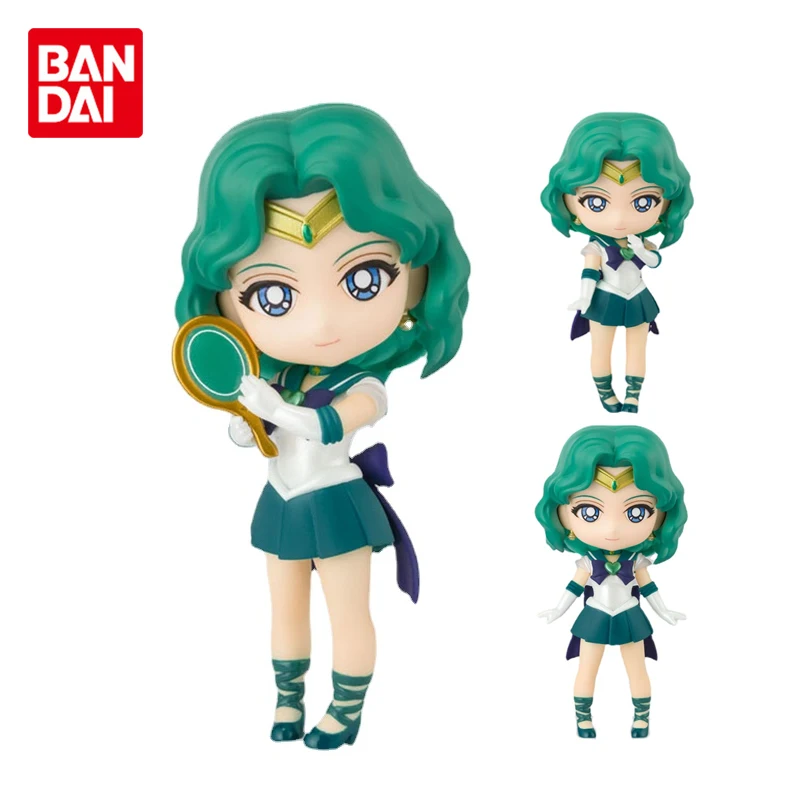 

Bandai Genuine Figuarts Mini Sailor Moon Kaiou Michiru Joints Movable Cute Anime Action Figure Toys Ornaments Gifts for Children
