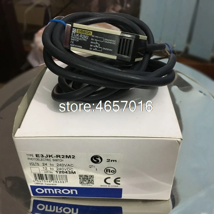 

Free shipping E3JK-R2M2 AC/DC Photoelectric Switch Sensor Omron 24-240VAC 12-240VDC New High Quality