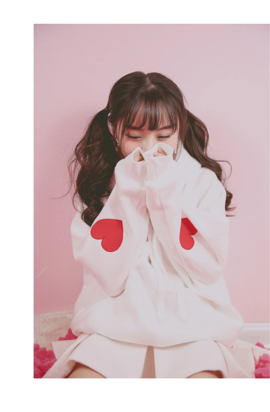 Японская уличная Kawaii Милая толстовка с капюшоном для женщин худи с вышивкой милые толстовки с длинными рукавами пуловеры Mujer