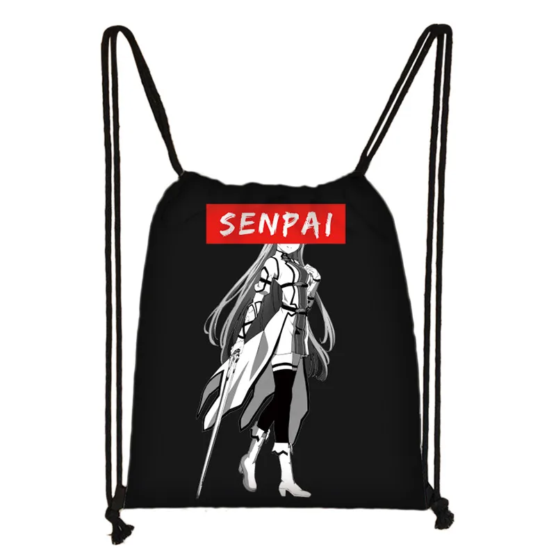 skd-sugoi04 Sugoi Senpai аниме Waifu печать шнурок Сумка для женщин Дорожные сумки boku no hero сумка для хранения мужской рюкзак подростковые сумки на плечо - Цвет: skd-sugoi04
