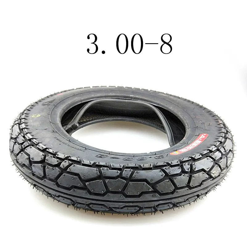outer tire Молния 3,00-8 Шин 300-8 шина для скутера& внутренняя трубка для подвижных скутеров 4PLY круиз скутер мини мотоцикл - Цвет: outer tire