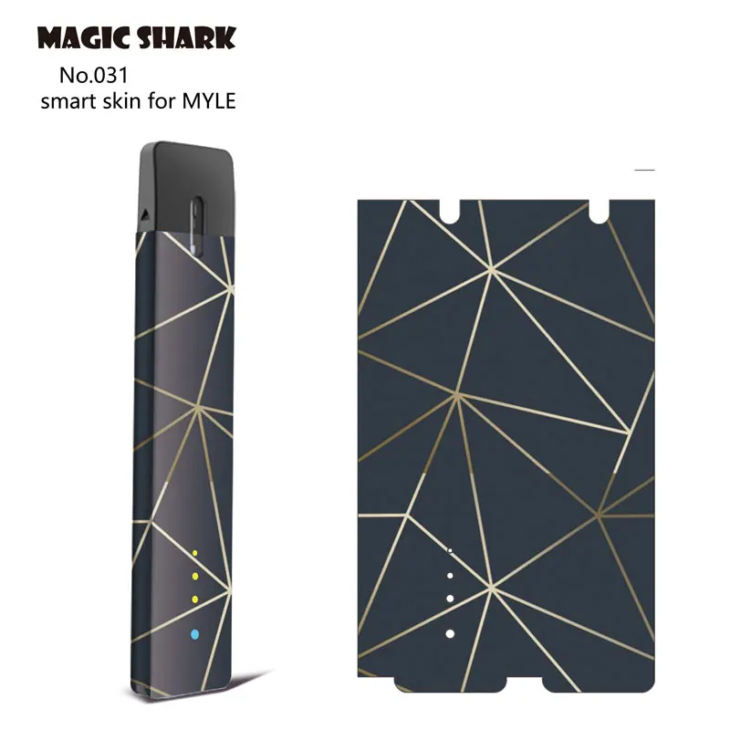 Чехол пленка Magic Shark Flower Wings Spider Man Star Space Skull 2.5D стерео наклейка для Myle Vape 027