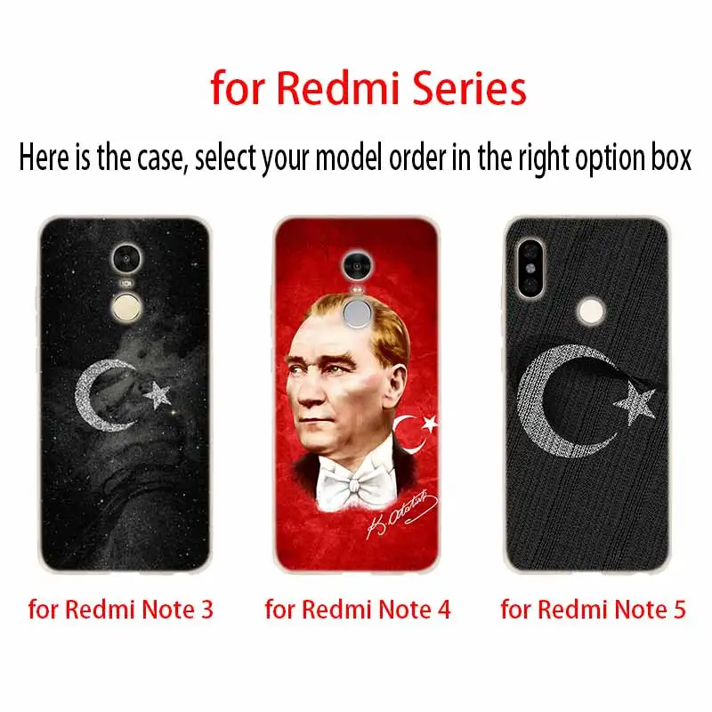 Мягкий чехол с индейкой Mustafa Kemal Ataturk для Xiaomi Redmi Note 10 9 8 7 6 5 Pro Max 10S 9S 9T 8T 4G | Мобильные