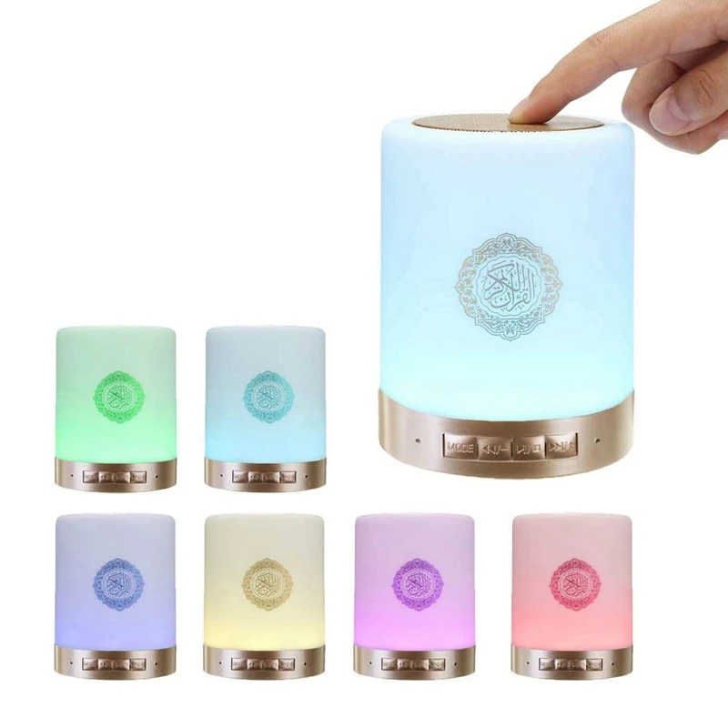 

8G Bluetooth Quran Speaker Book with Handle LED Remote Control Lamp Support MP3 FM TF Card Radio