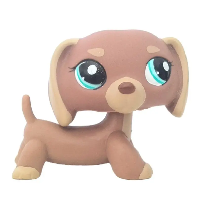 

Оригинальный магазин домашних животных милые игрушки животных #1751 мини Собака Такса вихревые голубые бриллиантовые глаза старая редкая ко...