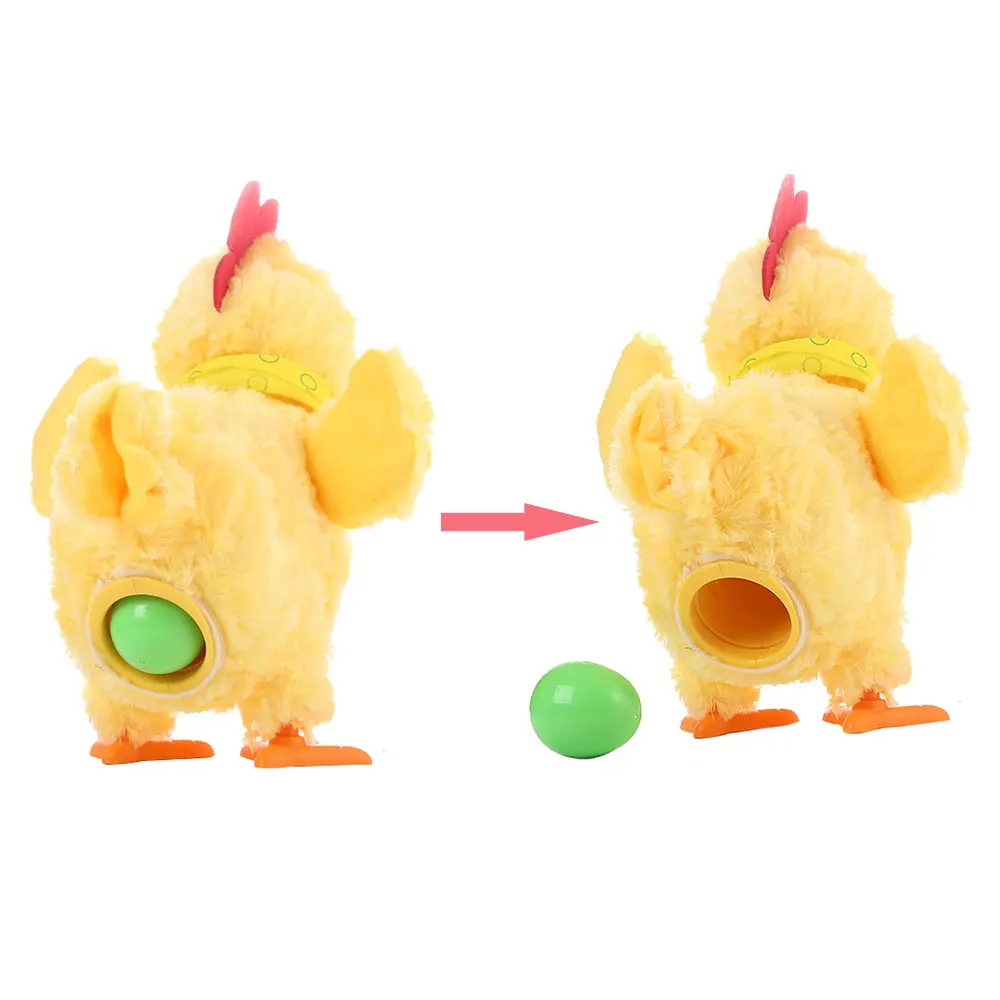 

Laying Eggs Chicken Plush Toy Electronic Dancing Hen With Music Light Baby Boys Girls Birthday Christmas Easter Present
