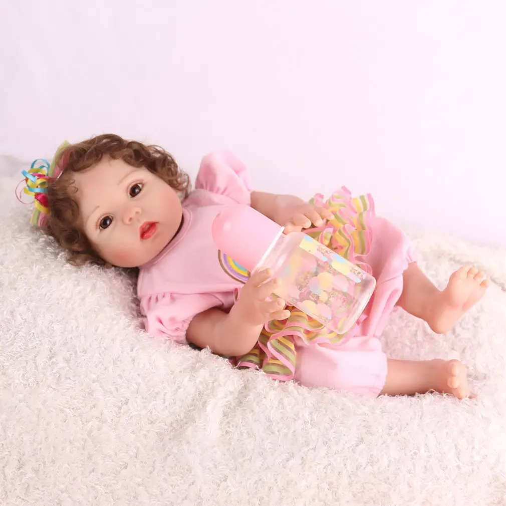 Новинка пять типов 16 дюймов Кукла Реборн полностью силиконовая Реалистичная