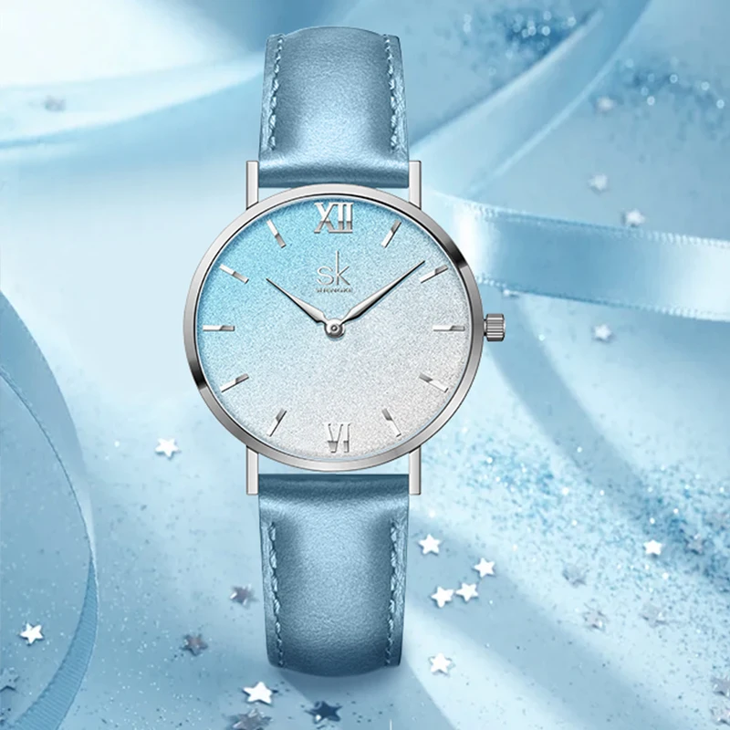 

Романтические синие Звездные женские часы в Королевском Стиле, женские часы, ультратонкие минималистичные часы для женщин, лучший бренд, Montre Femme