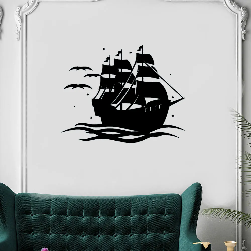 

Sails Decal Sailor Room Decoration Pirate Ship Boat Wall Sticker WallPaper Boys Bedroom Wall Decor Mural CX543