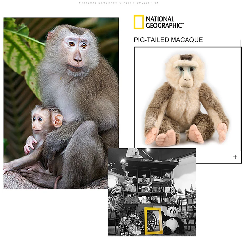 Обезьянка с северным хвостом плюшевая кукла милая обезьянка мягкие животные