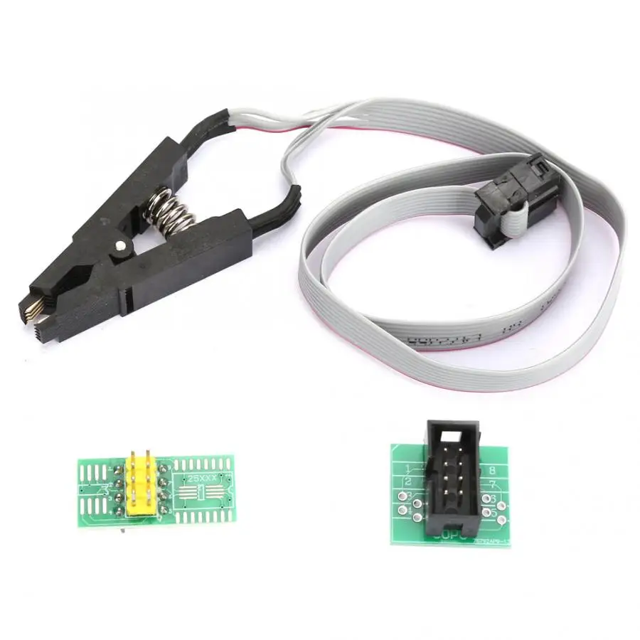 SOIC8 SOP8 флэш-чип IC Тесты зажим Программирование гнездо платы адаптера кабеля